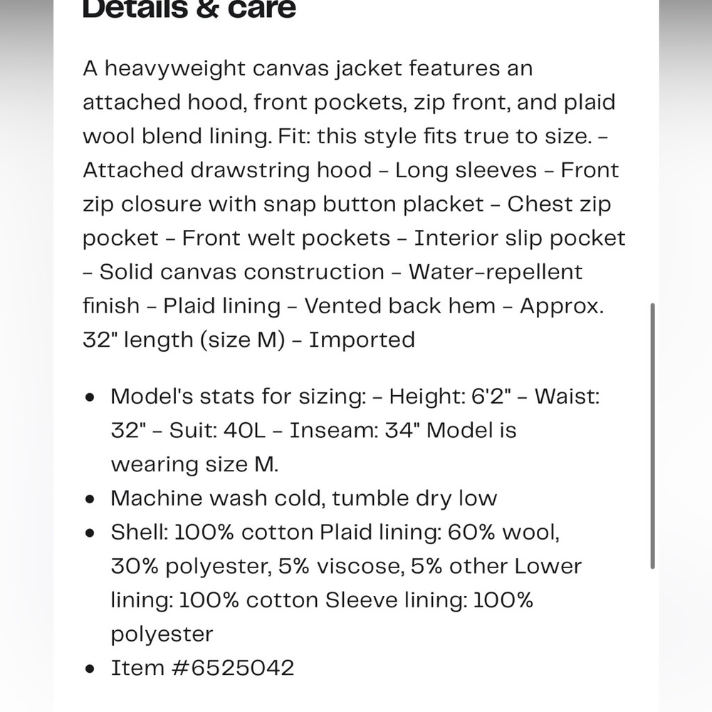 Pendleton Wool Black Hawk Hooded Zip Canvas Jacket - image 5